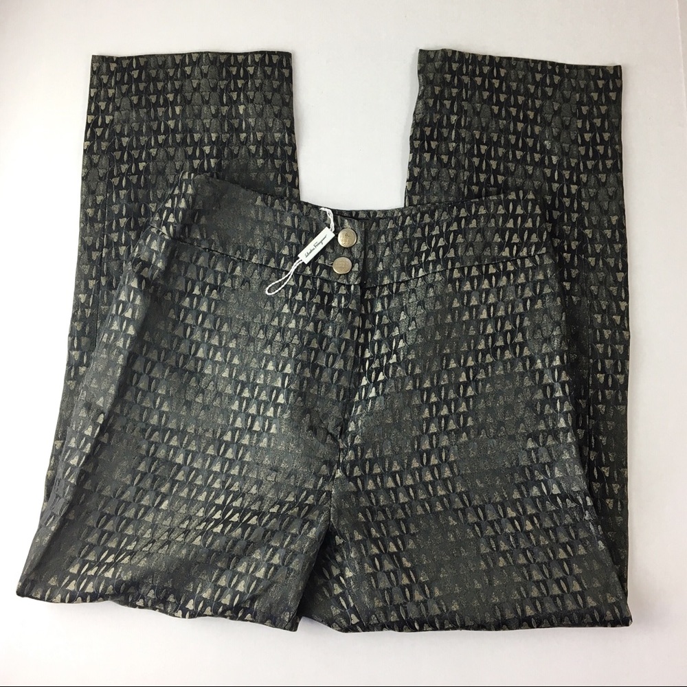 90s NWOT Salvatore Ferragamo straight leg pants